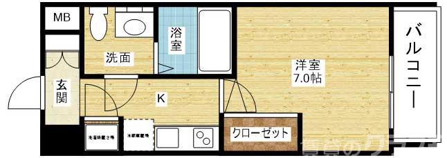 アドバンス新大阪ラシュレの間取り