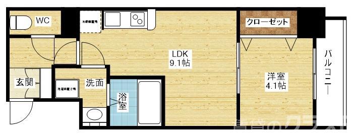 S-RESIDENCE江坂Eminenceの間取り
