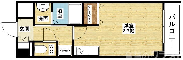 ウィスタリア新北野の間取り