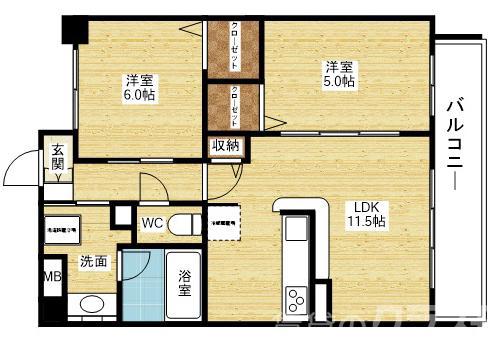 コゥジィコート御幣島駅前の間取り