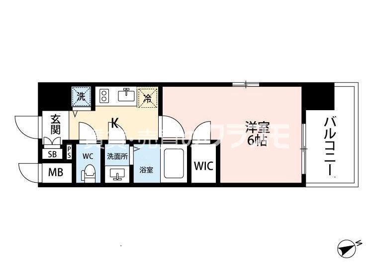 エスリード中之島SOUTHの間取り