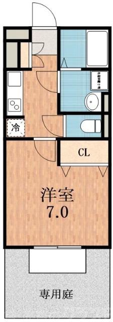 鷹合の完工年月(2005年3月)築の賃貸アパートの間取り