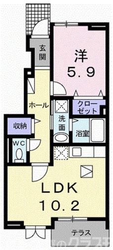 花のワルツ嵯峨の間取り