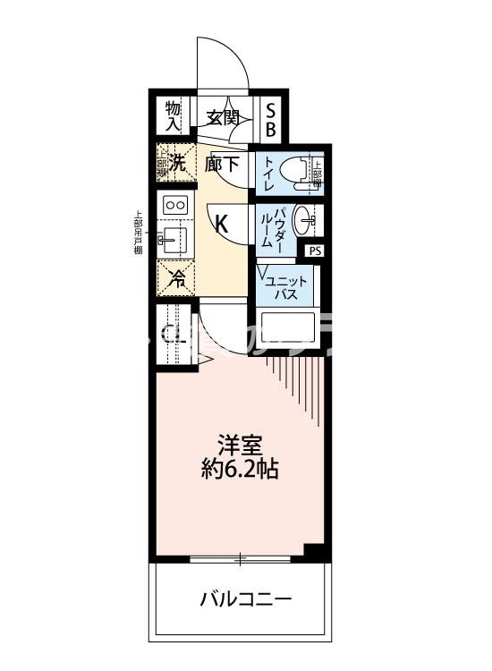 プレサンスOSAKA DOMECITYスクエアの間取り