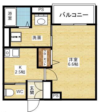 グランエクラ加島Ⅰの間取り