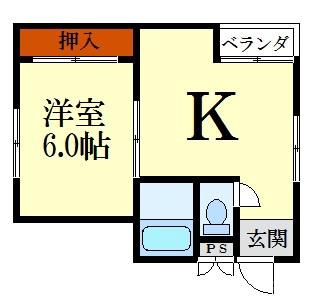 巣本ハイツの間取り