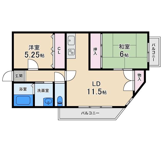 サニーコート石橋の間取り