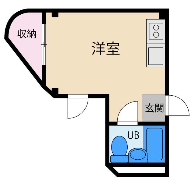 コスモ八坂ハイツの間取り