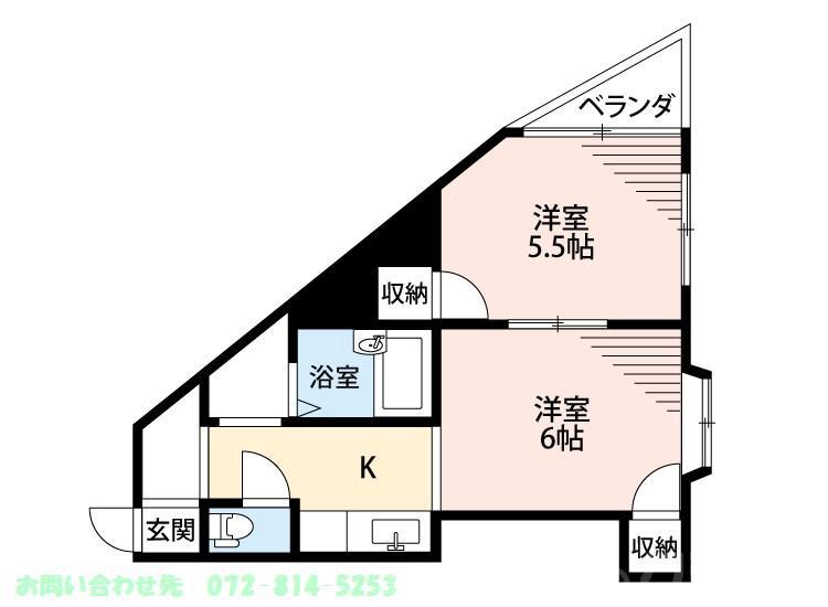 赤井マンション香里の間取り