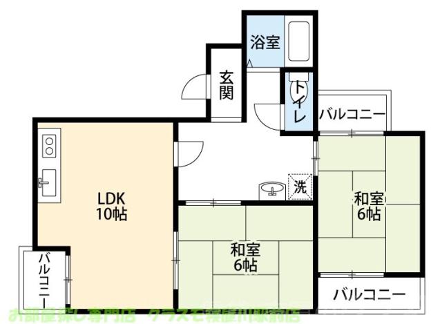 シャルル香里園の間取り