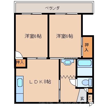 シャトラン香里園の間取り