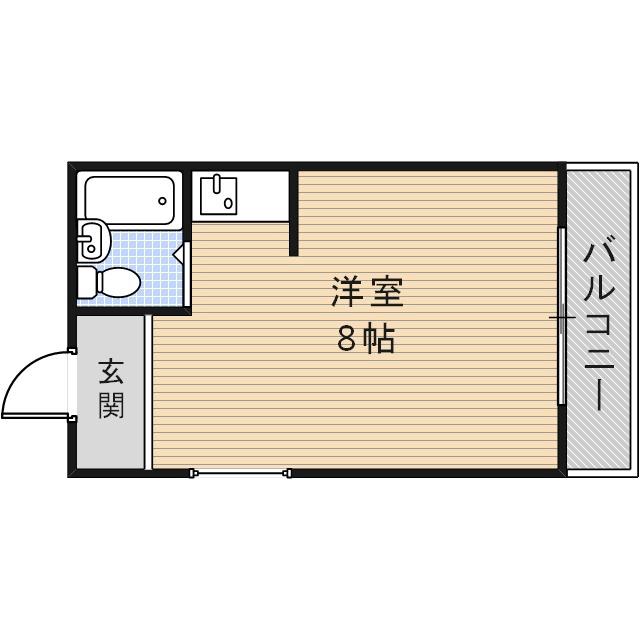 福井ハイツの間取り