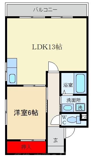 シャトーハイネの間取り