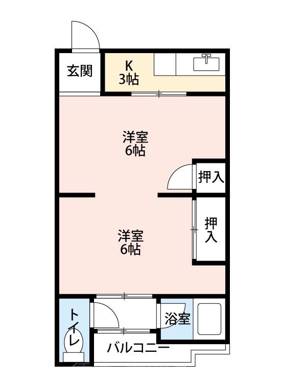 高宮マンションの間取り
