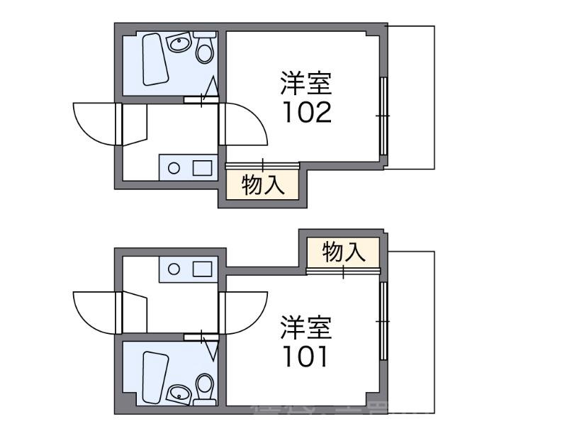 グレース香里園(旧香里園第6マンション)の間取り