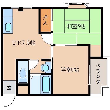 WESTヒルズカミダの間取り