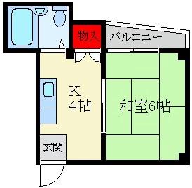 高柳ハイツの間取り