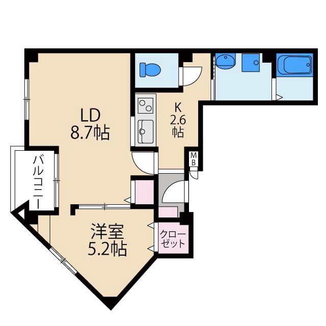 アーカンシェル東寝屋川の間取り