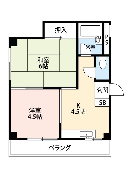 ハイデンス石津の間取り
