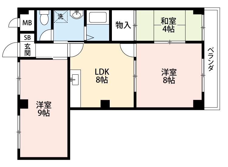 アビタツィオーネ香里園の間取り