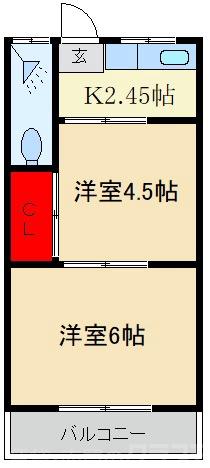 ロイヤルハイツ香里の間取り