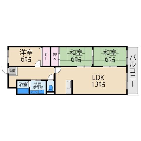 ヴィルヌーブエストの間取り