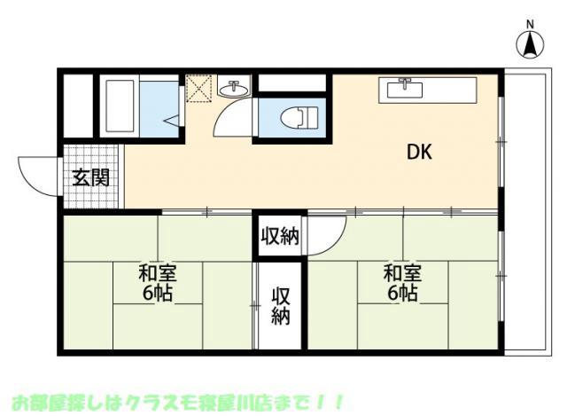 グロース寝屋川Ⅰの間取り