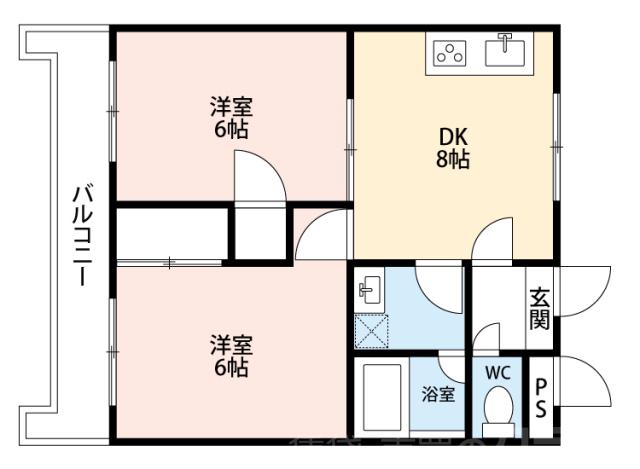 スカイハイツの間取り