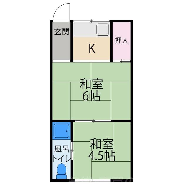 美保マンションの間取り