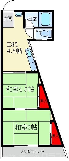 マンション島村の間取り