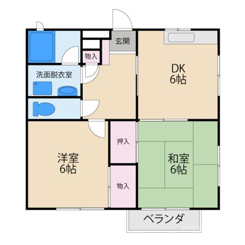 ハイツサカイの間取り