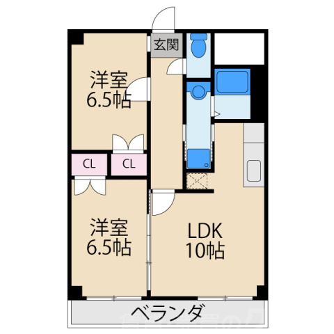 グランドハイツ川本の間取り