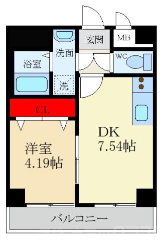 Largo初町の間取り
