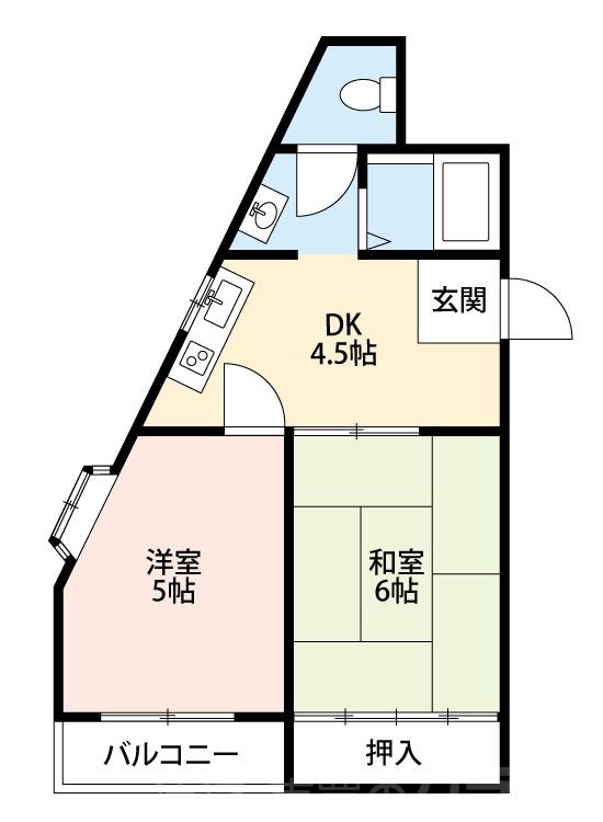 第1松田ハイムの間取り