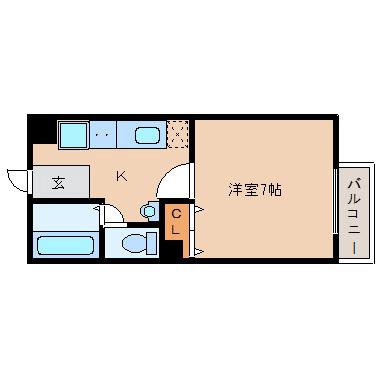 シャンテ香里の間取り