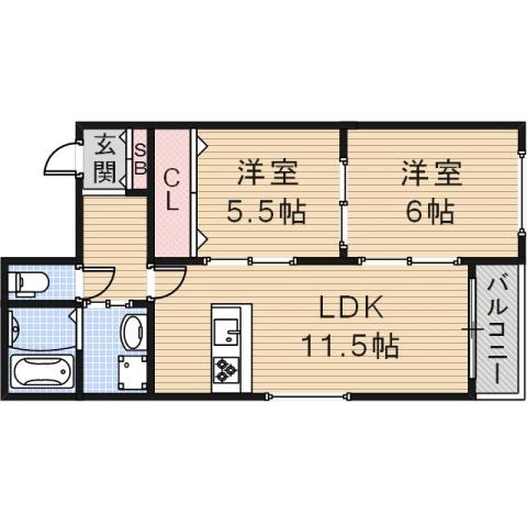 Bijou伊加賀の間取り
