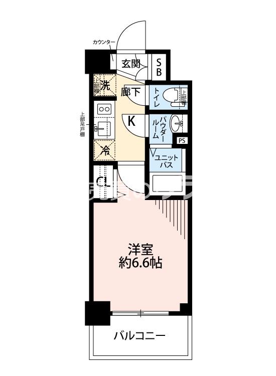 プレサンスOSAKA DOMECITYスクエアの間取り