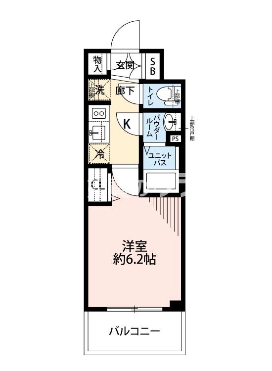 プレサンスOSAKA DOMECITYスクエアの間取り