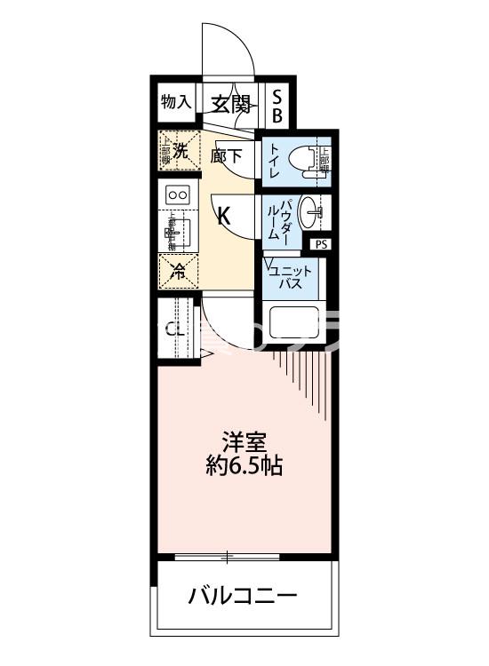 プレサンスOSAKA DOMECITYスクエアの間取り