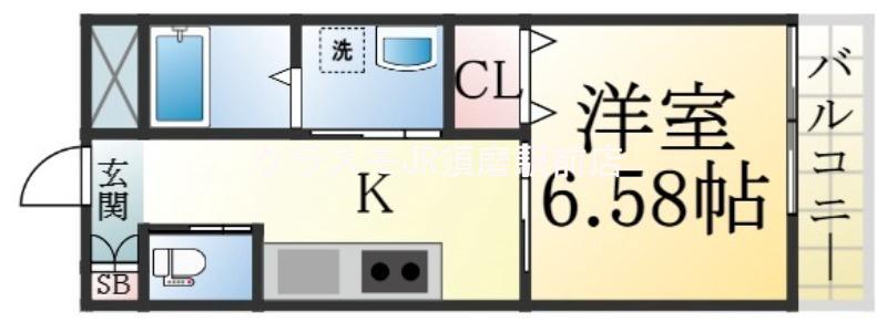 馬場通の完工年月(2019年9月)築の賃貸アパートの間取り