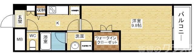 アクアスイート新大阪の間取り