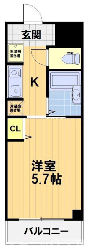 エクシード西院Ⅱの間取り