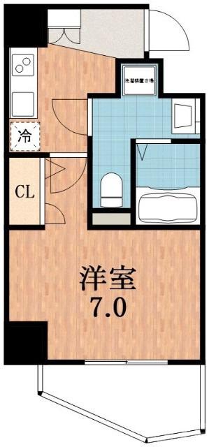 阿倍野筋の完工年月(2019年8月)築の賃貸マンションの間取り