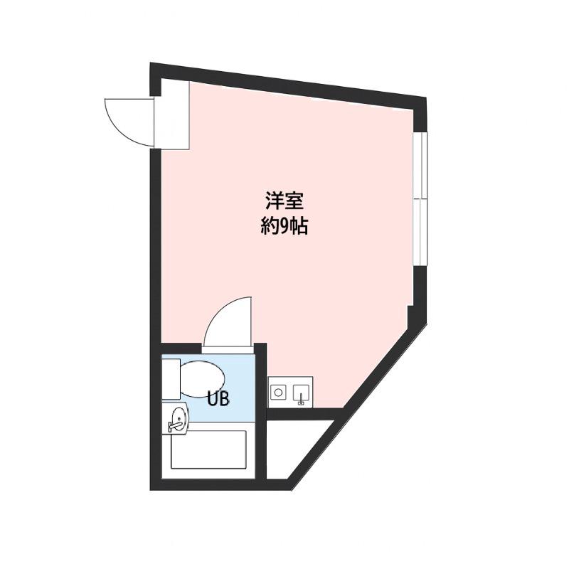 泉町の完工年月(1986年3月)築の賃貸マンションの間取り