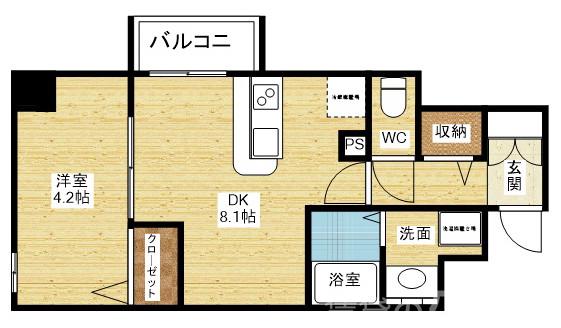 ユーズ7番館の間取り
