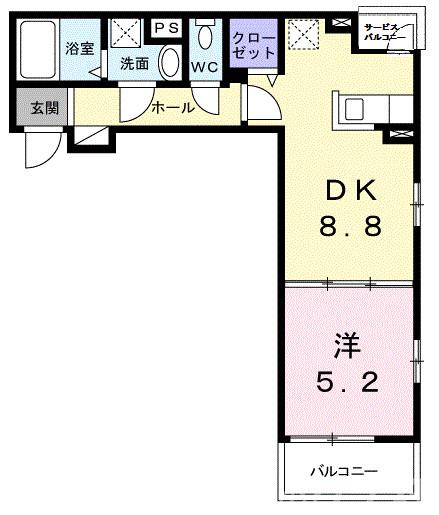 ディアコート洛東の間取り