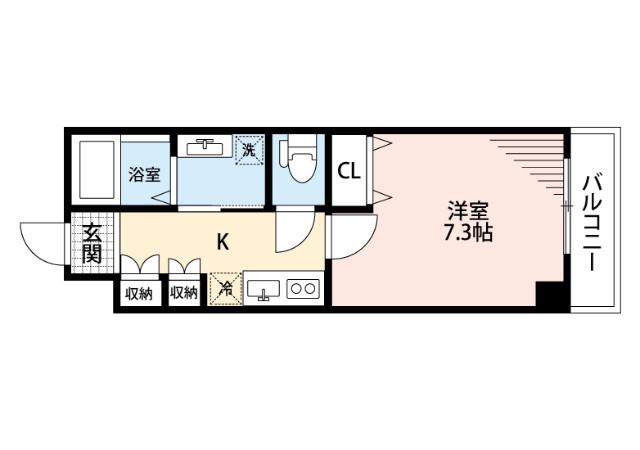 千里山東の完工年月(2019年7月)築の賃貸マンションの間取り