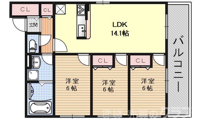 菊鉾邸の間取り