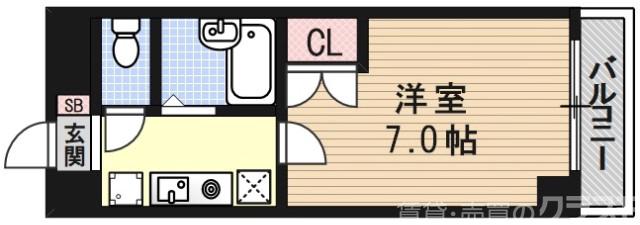 京卓ハイツの間取り