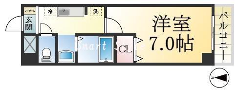 フルール須磨の間取り